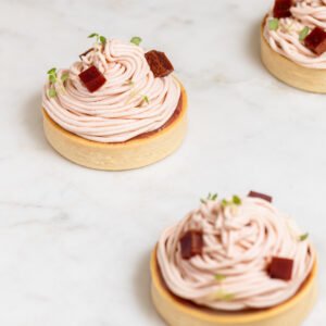 Tartaleta de pomelo y guayaba